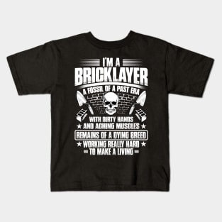 Vintage I'm A Bricklayer Kids T-Shirt